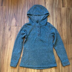 Columbia Women’s Heather Blue/Gray Button-Up Hoodie